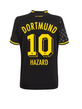 Borussia Dortmund Thorgan Hazard #10 Auswärtstrikot für Frauen 2022-23 Kurzarm